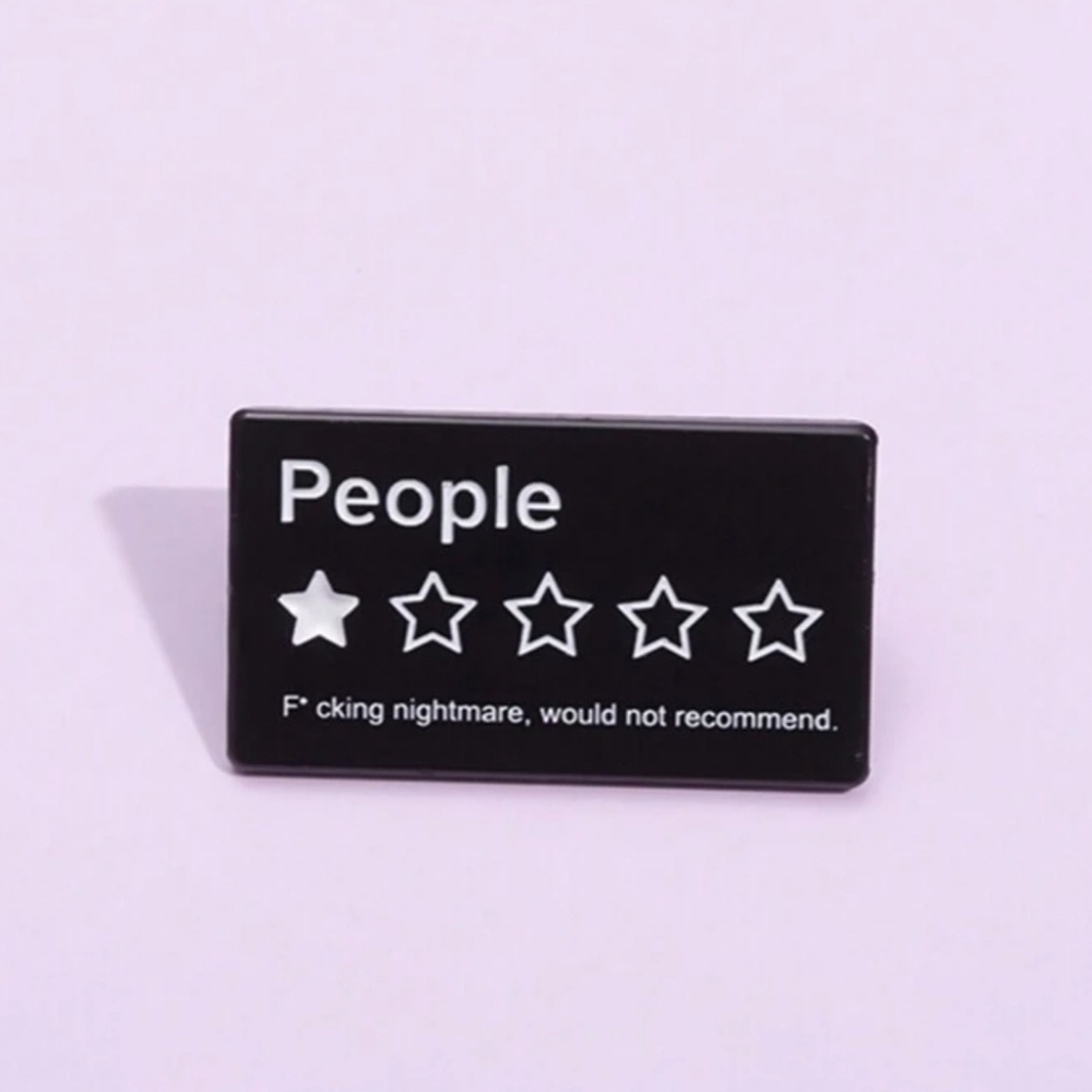 NEW‼️People Rating Pin 😁